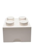 Lego Storage Brick 4 Home Kids Decor Storage Storage Boxes White LEGO STORAGE