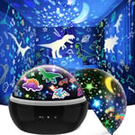 EUCOCO Dinosaur Toys for 1-10 Year Old Boy Gifts, Star Projector Night Light Age