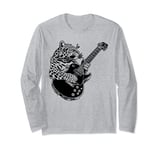 Guitarist Guitar - Guitar Player Jaguar Dad Mom Long Sleeve T-Shirt