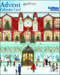 Mini Advent Calendar Cards (WDM0017) - Christmas is Coming - Glitter Varnished