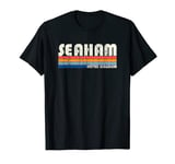 Retro Vintage 70s 80s Style Seaham, United Kingdom T-Shirt