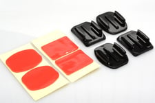 Adhesive Mounts for GoPro Hero 7 6 Black 5 Session 6 Sticky Pads Flat Curved