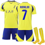 Al-Nassr FC Fotbollskläder för barn 2024-2025 Nr 7 Ronaldo 24