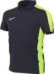 Nike Short-Sleeve Polo Y NK DF Acd23 Polo SS, Obsidian/Volt/White, DR1350-452, L