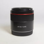 samyang Used Samyang AF 45mm f/1.8 FE Lens Sony E