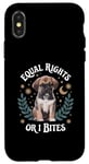 Coque pour iPhone X/XS Anti Patriarchy Equal Rights Or I Bites Feminist