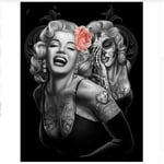 Lazodaer DIY Paint by Diamond Kits for Adults, Kids, Home Room Office Decoration. Gift Presents for Her Him Marilyn Monroe and the Devil 15.7x11.8 in