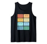 Colorful 90s Cassette Tapes 90s Music Tank Top