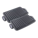 Genuine George Foreman Evolve Grill Type Waffle Plates GFP84WP Dishwasher-Safe