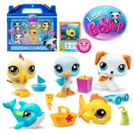 Pack de 5 figurines Littlest Pet Shop Plage  