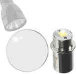 HQRP Kit: Glass Lens and 3W LED Bulb for Maglite 2C 3C or 2D 3D Cell Flashlights