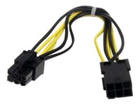 Startech.Com 8In 6 Pin Pci Express Power Extension Cable - Power Extension Cable - 6 Pin Pcie Power (M) To 6 Pin Pcie Power (F) - 7.9 In - Black - Pciepowext - Förlängningskabel För Ström - 6-Stifts Pcie-Ström (Hane) Till 6-Stifts Pcie-Ström (Hona)