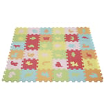 Puzzle Tapis Mousse Bébé, 36 Pièces, Tapis de Jeu très Résistant pour Enfants, Animaux Motif