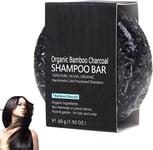 Hair Darkening Charcoal Shampoo Bar,Organic Hair Darkening Shampoo Bar,Bamboo Ch