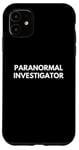 Coque pour iPhone 11 Enquêteur paranormal de chasse aux fantômes d'Halloween