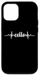 Coque pour iPhone 12/12 Pro Cello Heartbeat ECG Violoncello Cellists & String Virtuosos