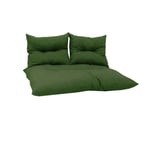 Kit palette classic - Matelas avocat + 2 coussins dossier - JARDIN PRIVE