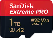 Sandisk MicroSDXC Extreme Pro 170MB/s - lagring - 1TB