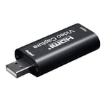 Enregistreur Vidéo En Streaming En Direct, Usb 1080, 30 Fps, Carte D'acquisition 2.0 P, Compatible Hdmi, Pour Jeux Vidéo Ps4, Dvd, Caméra