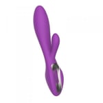 Vibromasseur lapin double gode phalie vibrante vaginale double pour la...