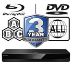 Panasonic Blu-ray Player DP-UB820 Full MultiRegion Zone Free Code Free 4K UHD