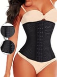 Steel Boned Waist Trainer·Musta·XXL