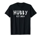 Mens Hubby Est 2024 Just Married Newlywed Couple Honeymoon T-Shirt