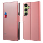 Plånboksfodral Spegel Samsung Galaxy A34 Rose gold