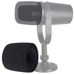 YOUSHARES MV7 Pop Filter - Mic Foam Cover Windscreen Compatible with Shure MV7 Podcast Microphone to Blocks Out Plosives