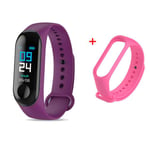 Montre Connectée M3 Pour Enfants,Écran De Document,Bracelet De Sport,Activité,Course À Pied,Suivi De La Fréquence Cardiaque,Connecté,Enfant - Type M3 And Strap22