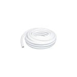 Couronne Rouleau 25m Tuyau Piscine pvc Blanc Pression Souple Semi-Rigide à coller diamètre 63mm extérieur