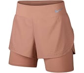 Nike Eclipse 2In1 Shorts Femme, Rose Gold/Reflective Silv, FR : XL (Taille Fabricant : XL)