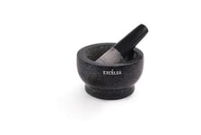 Excelsa Pesto Mortier avec pilon, granit, noir