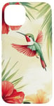 Coque pour iPhone 15 Plus Colibri Tropical Fleurs Florales Nature Été