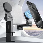 JSAUX Compatible for Magsafe Airplane Phone Holder, Magnetic Airplane Travel Essentials, Plane Phone Holder, Universal in Flight Airplane Phone Mount, Travel Essentials for Flying for iPhone 15 14 13