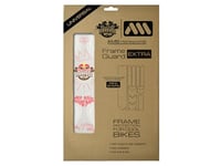 All Mountain Style AMS High Impact Frame Guard Extra – Protects your bike from scratches and dings, Red Bull Free White