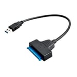 USB 3.0 till SATA 3 Adapter - Passar till HDD / SSD - Hårddisk Svart