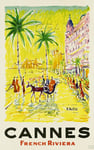 CANNES RIVIERA Rxlg - POSTER HQ 40x60cm d'une AFFICHE VINTAGE