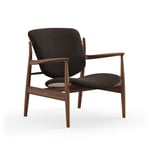 House of Finn Juhl - France Chair, Walnut, Cat. 2 Hallingdal 65 - 376 - Lenestoler - Finn Juhl - Tre farget,Svart - Tre/Tekstilmateriale