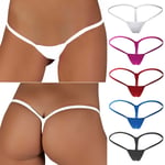 Kvinnliga Sexiga Mini Tanga G-String Lingerie Underkläder Tanga White L