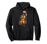 Cello Music Instrument Christmas Hat Xmas Pullover Hoodie