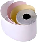 Double Dragon, 76 x 76 mm, 3-Ply Carbonless Paper Roll for Kitchen Printer, Printing Calculator, Non-Thermal Till POS Receipt Printer, Dot Matrix Impact Printer of Star Clover Epson Bixolon [20 Rolls]