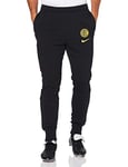 Nike Inter M NK Gfa FLC Pant KZ Pantalon de Sport Homme Black/(Tour Yellow) (No Sponsor) FR: XL (Taille Fabricant: XL)