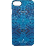 Housse portable Devid Label  COQUE IPHONE GOMTRIQUE  BLUE    CVGEBL