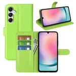 Galaxy A25 5G      Pu Wallet Case    [Green]