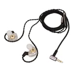 New HiFi Wired Earbuds Stereo Dynamic Hybrid 3.5mm Wired Monitor Earbuds With Mi