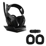 ASTRO Gaming A50 Wireless Gaming Headset + Charging Base Station + ASTRO Gaming A50 Wireless Mod Kit Gen 4 for Noise Isolation