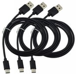 3X USB Type C Data Cable Usb-C Charging Charger for Motorola Moto E40