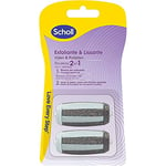 Scholl Rouleaux de Remplacement 2 en 1 Exfoliant & Lissant - Recharge pour Râpe Pieds - A Changer Tous les 3 Mois pour des Résultats Optimaux - x2