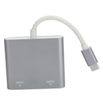 Adaptateur d'interface multimédia HD de type C vers 2 en 1, convertisseur vidéo pour Macbook/Pro 2015 2016 2017 2018